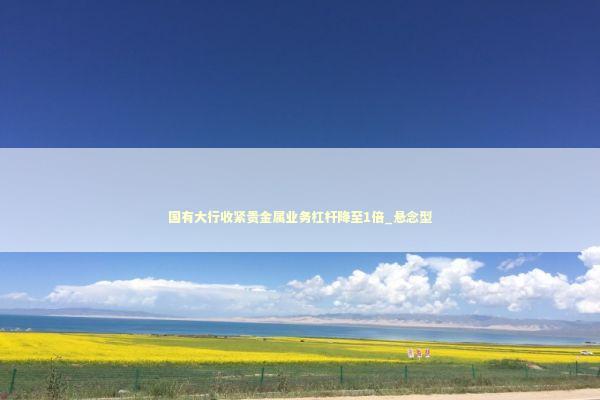 国有大行收紧贵金属业务杠杆降至1倍_悬念型