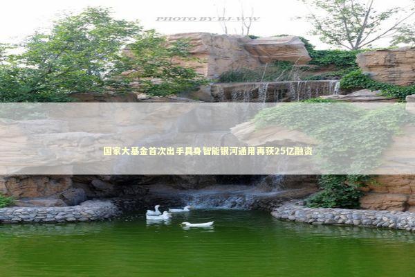国家大基金首次出手具身智能银河通用再获25亿融资