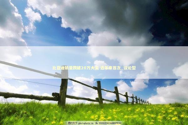 比亚迪销量跌破20万大关 近年来首次_议论型