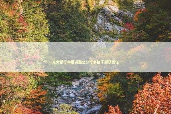 光大银行中层调整总分行多位干部获提任