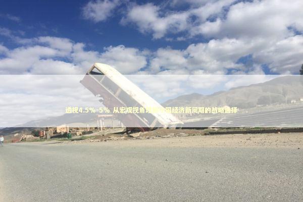 透视4.5%-5% 从宏观视角理解中国经济新周期的战略选择