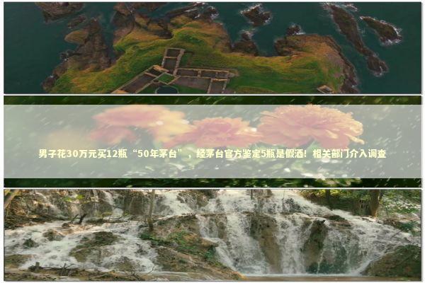 男子花30万元买12瓶“50年茅台”，经茅台官方鉴定5瓶是假酒！相关部门介入调查