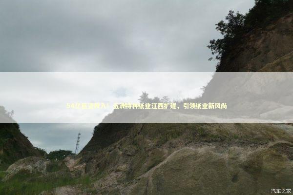 54亿巨资投入！五洲特种纸业江西扩建，引领纸业新风尚